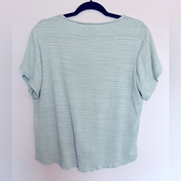 Weatherproof Vintage Woman's Tie Front Blouse Size L - Picture 5 of 8